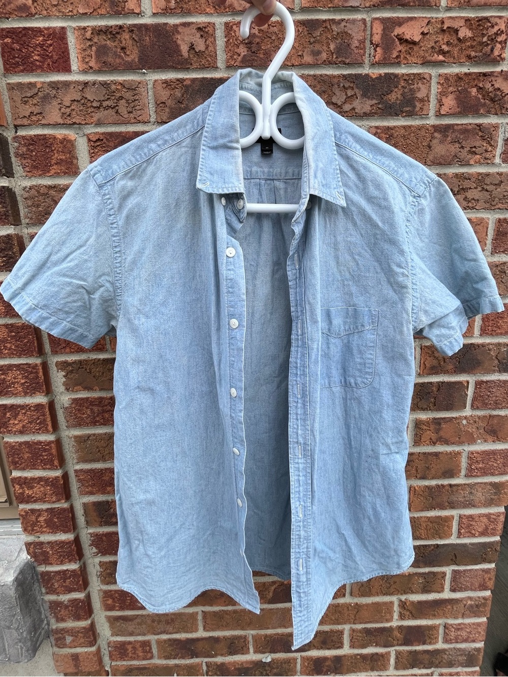 J. Crew Light Blue Short-Sleeve Button-Down Shirt